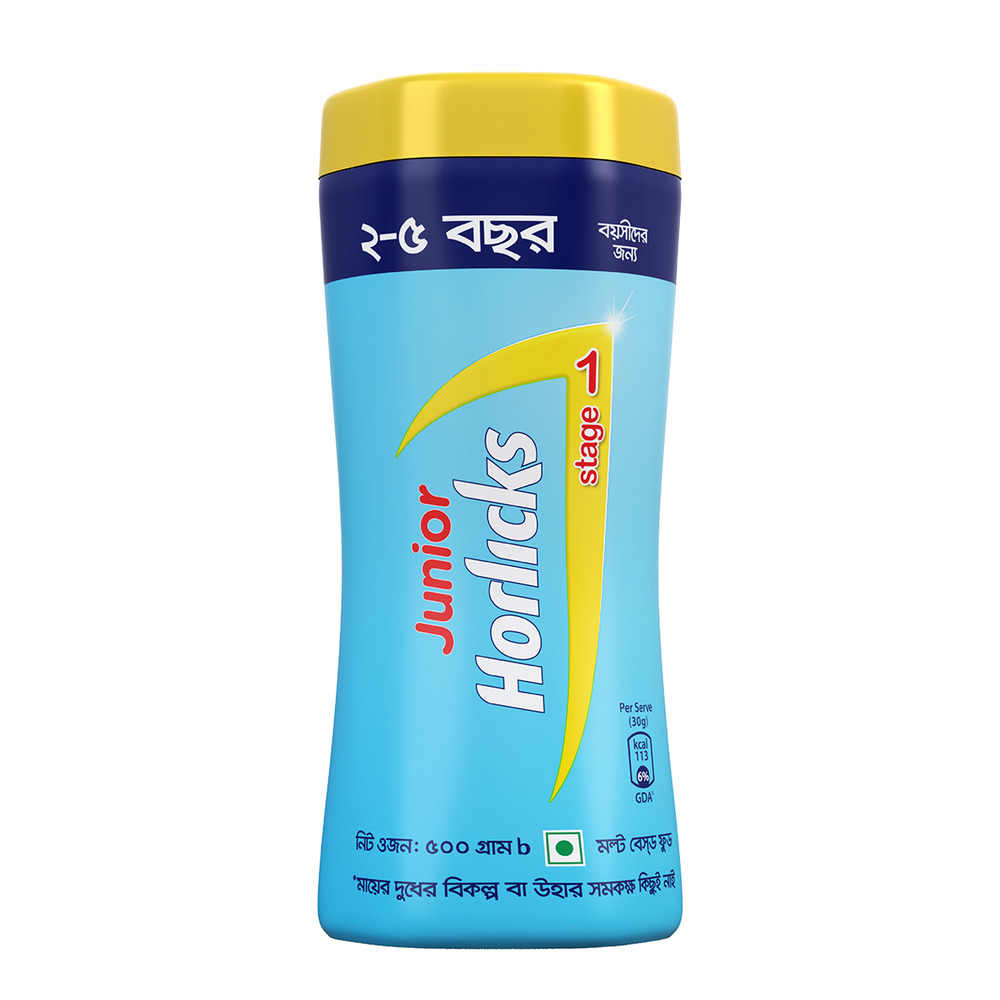 হরলিক্স জুনিয়র (২-৫ বছর)-৫০০ গ্রাম-(HORLICKS JUNIOR)